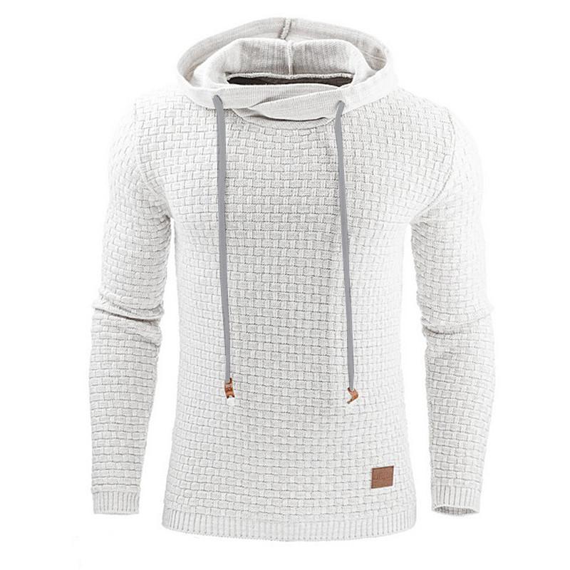 Men's Pullover Hoodie Sweatshirt – 9 Colors, Sizes S–3XL, Cotton Blend