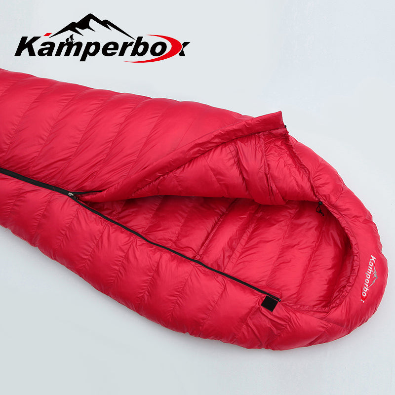 Winter Camping Sleeping Bag – Ultralight 20D Nylon, 1100g Synthetic Fill