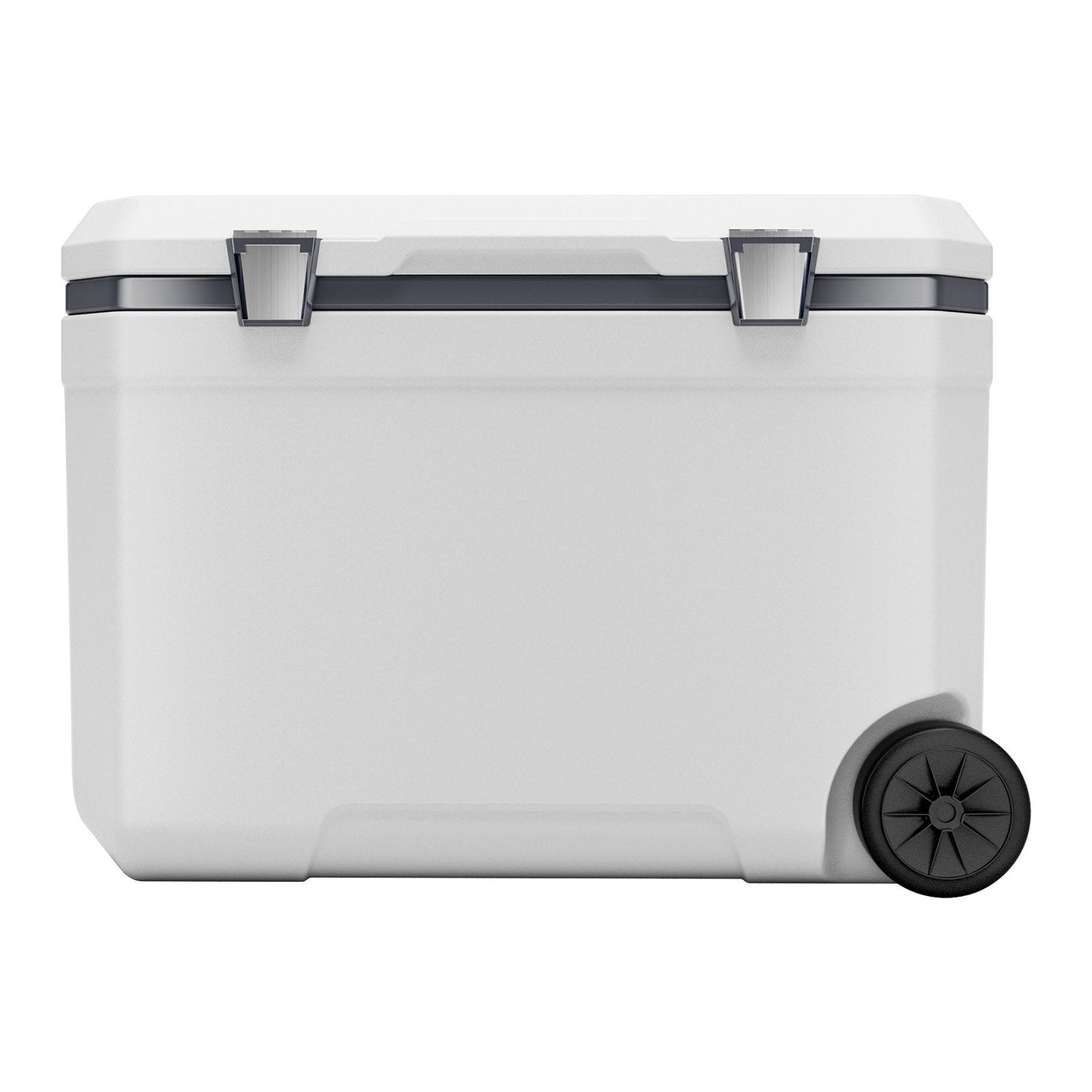 Portable Hard Cooler 45QT | 64-Can Wheeled Cooler with Cup Holder