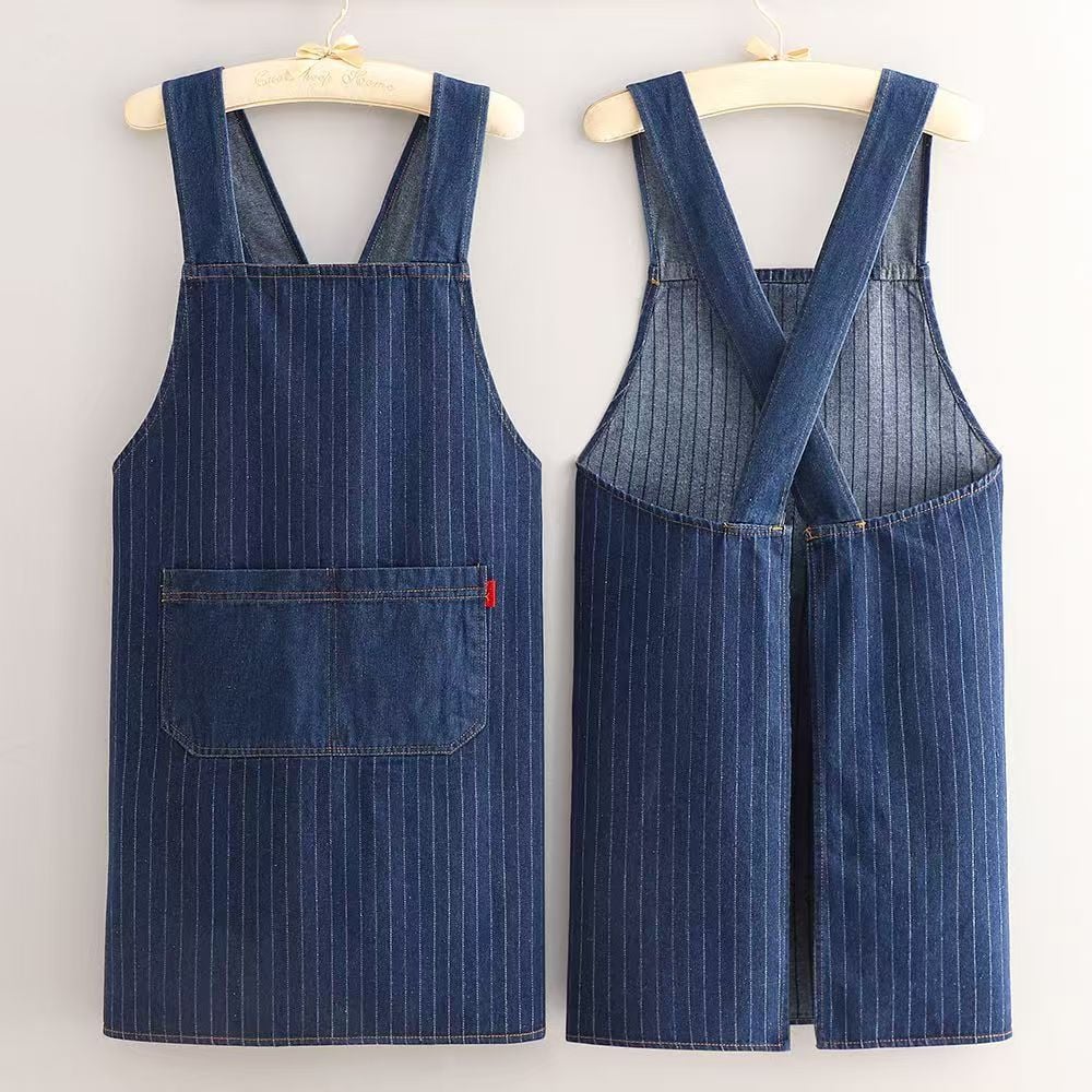 üî•Cloud-Fit Denim Apron | Ergonomic Cross-Back Design