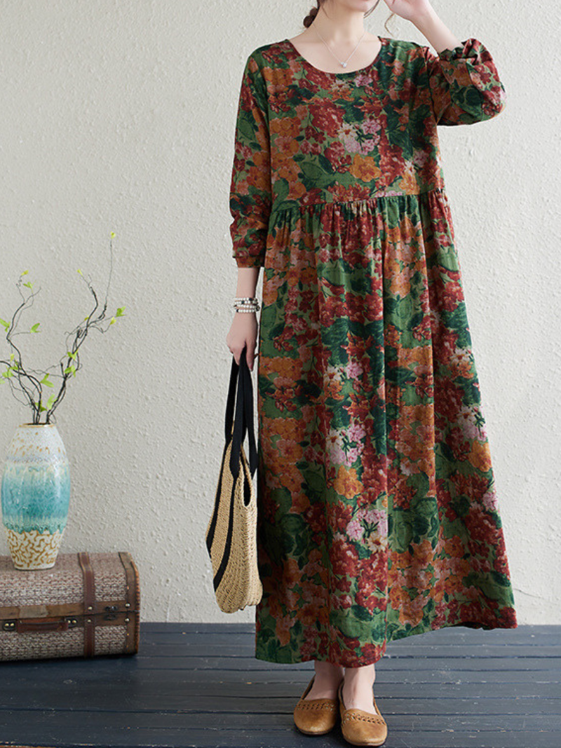 Floral Print Smock Dress for Women with Pockets | Eva Trends