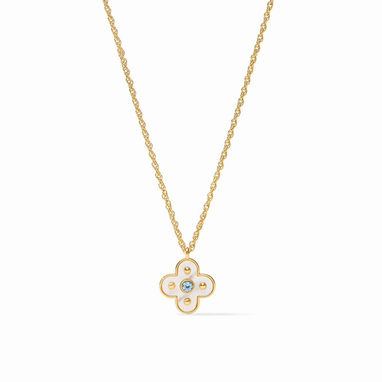 Colette Delicate Necklace - Chalcedony Blue