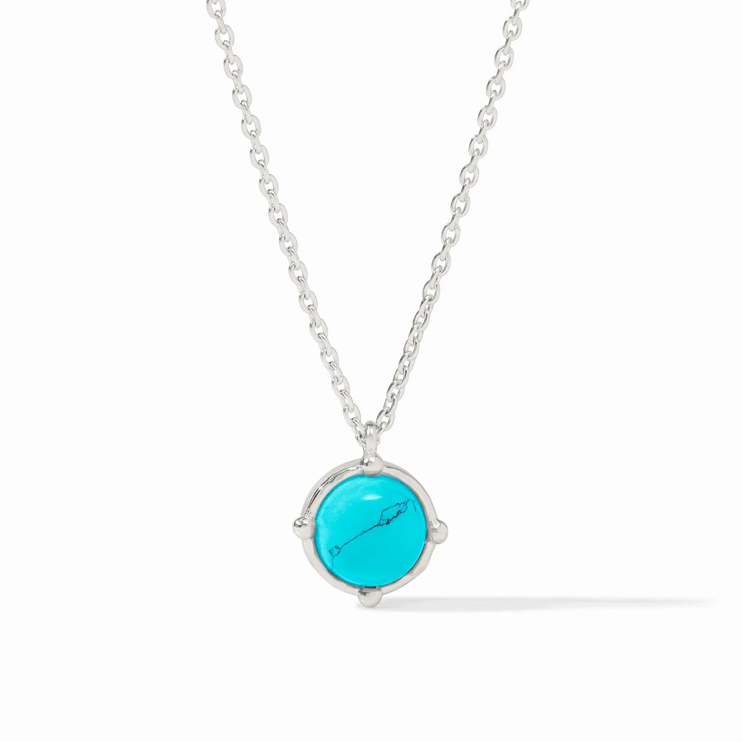 Honeybee Solitaire Necklace - Turquoise Blue