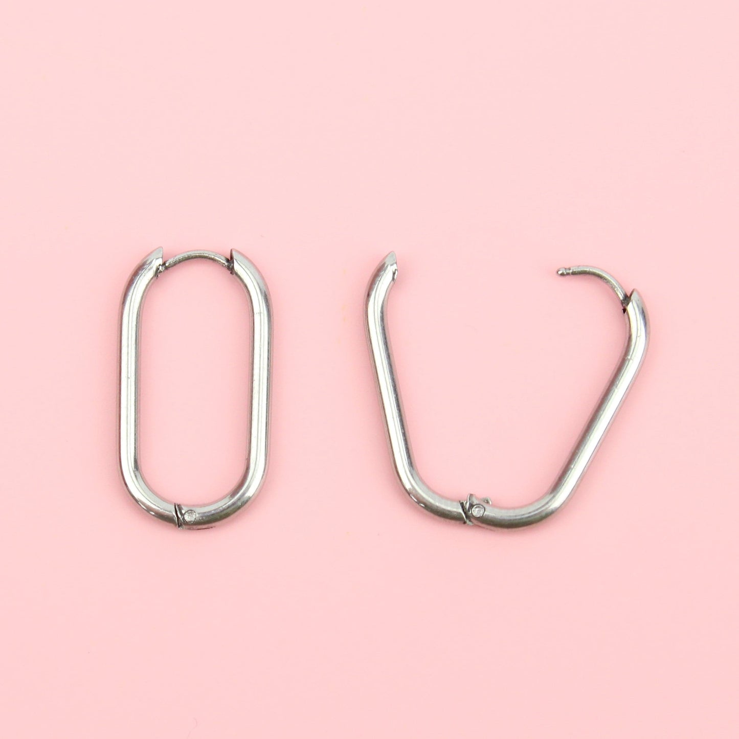 Small Oval Hoop Earrings