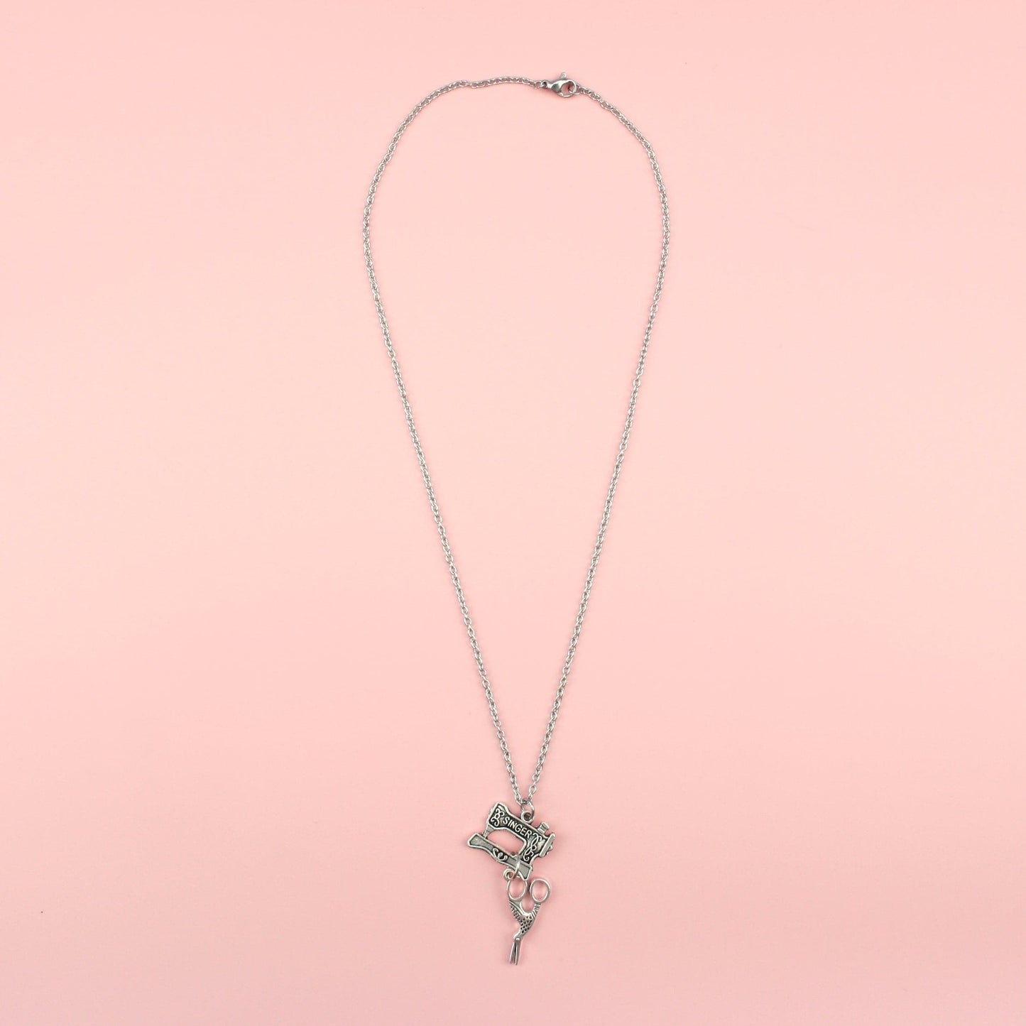 Singer Sewing Machine Necklace (Stainless Steel)