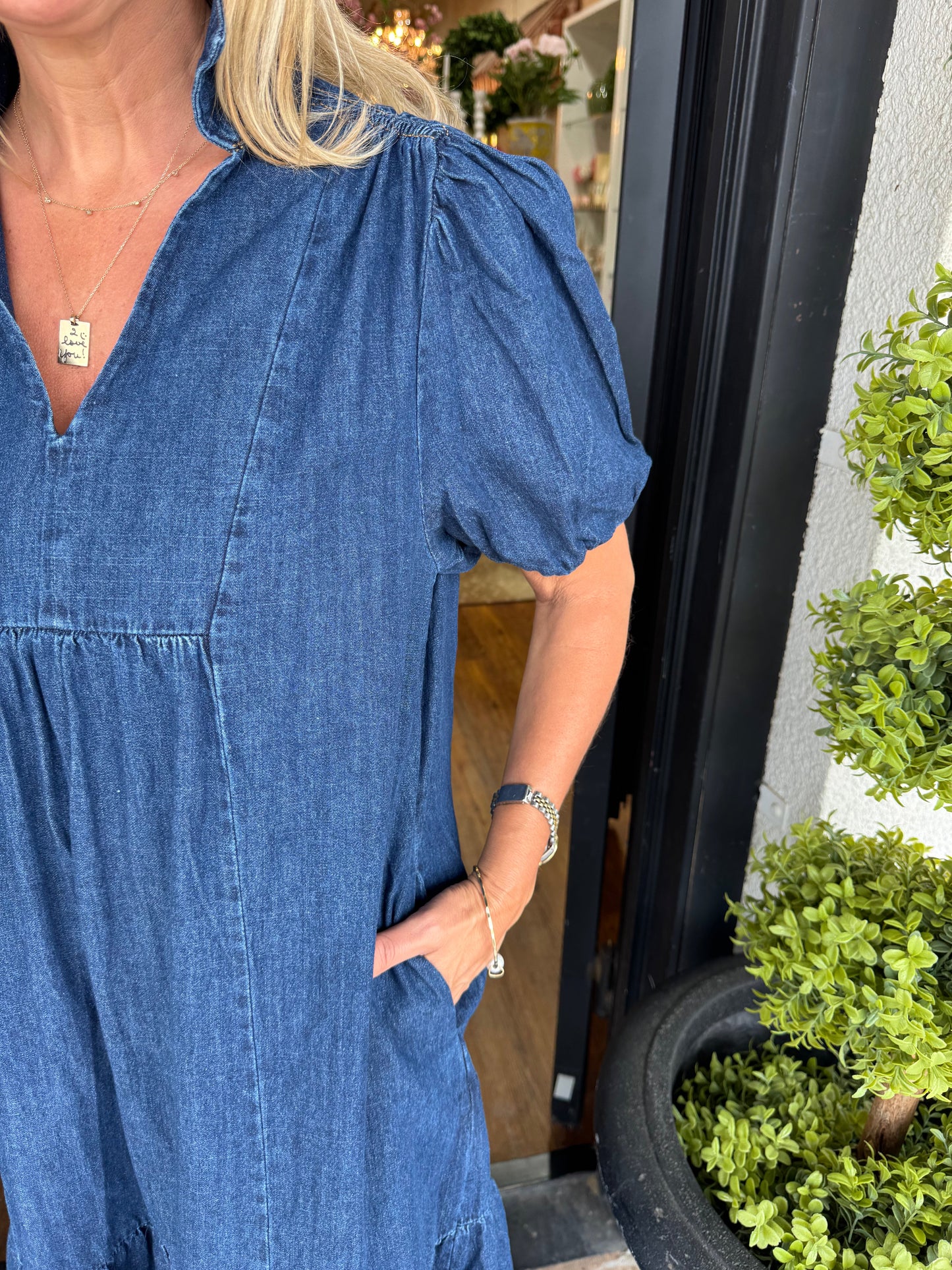 Ashlyn Dress - Denim