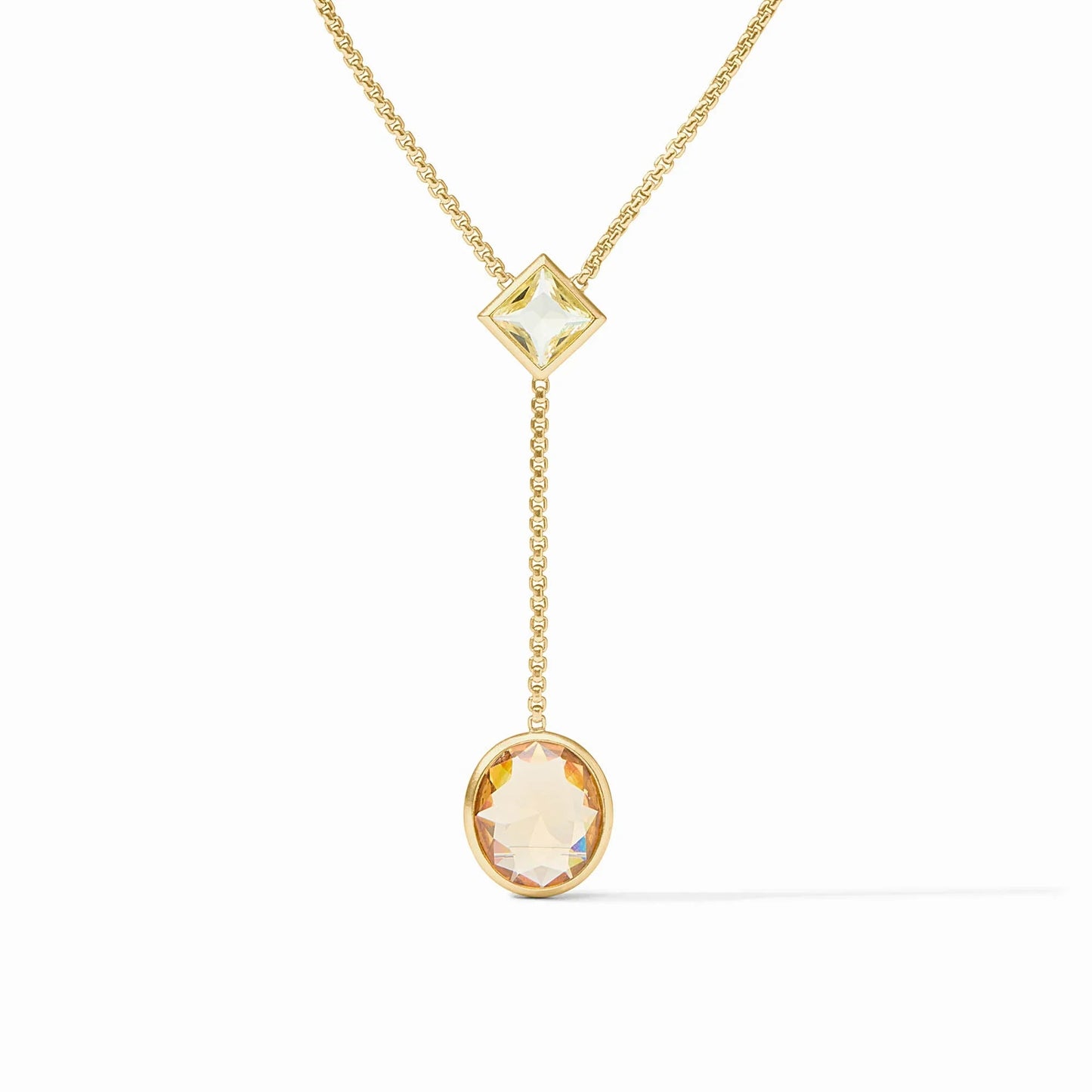 Jolie Lariat Necklace - Multi Stone