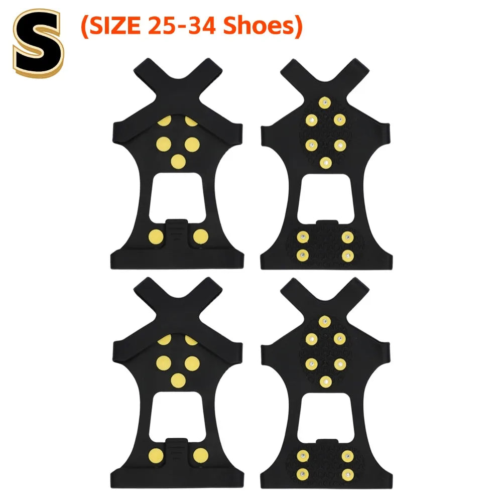 Ice & Snow Traction Cleats – Anti-Slip Crampon Spikes for Boots, Hiking & Winter Sports