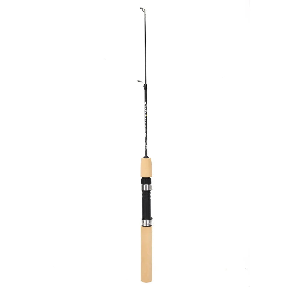 Portable Ice Fishing Pole – Carbon + Epoxy Resin, 60/80/100cm, Lightweight Grip