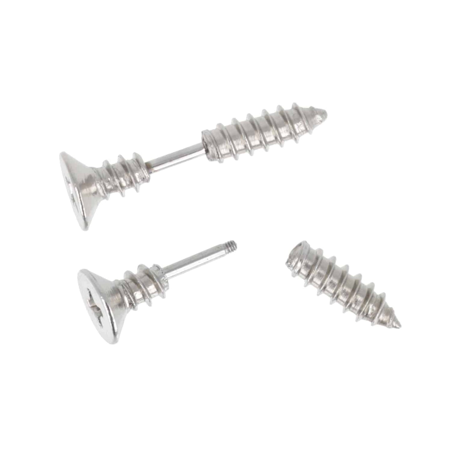 Silver Screw Earrings