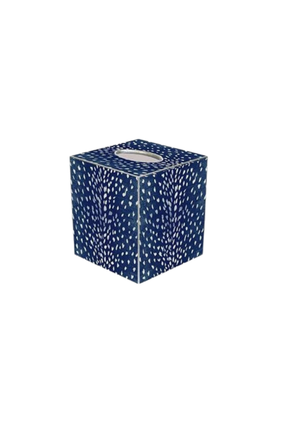 Indigo Antelope Tissue Box Cover