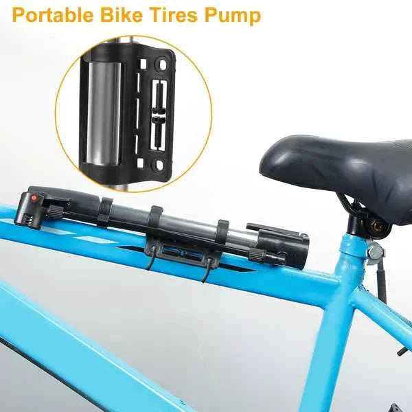 Mini Bike Pump | 116 PSI, Leak-Proof, Portable with Mount Bracket & Ball Needle