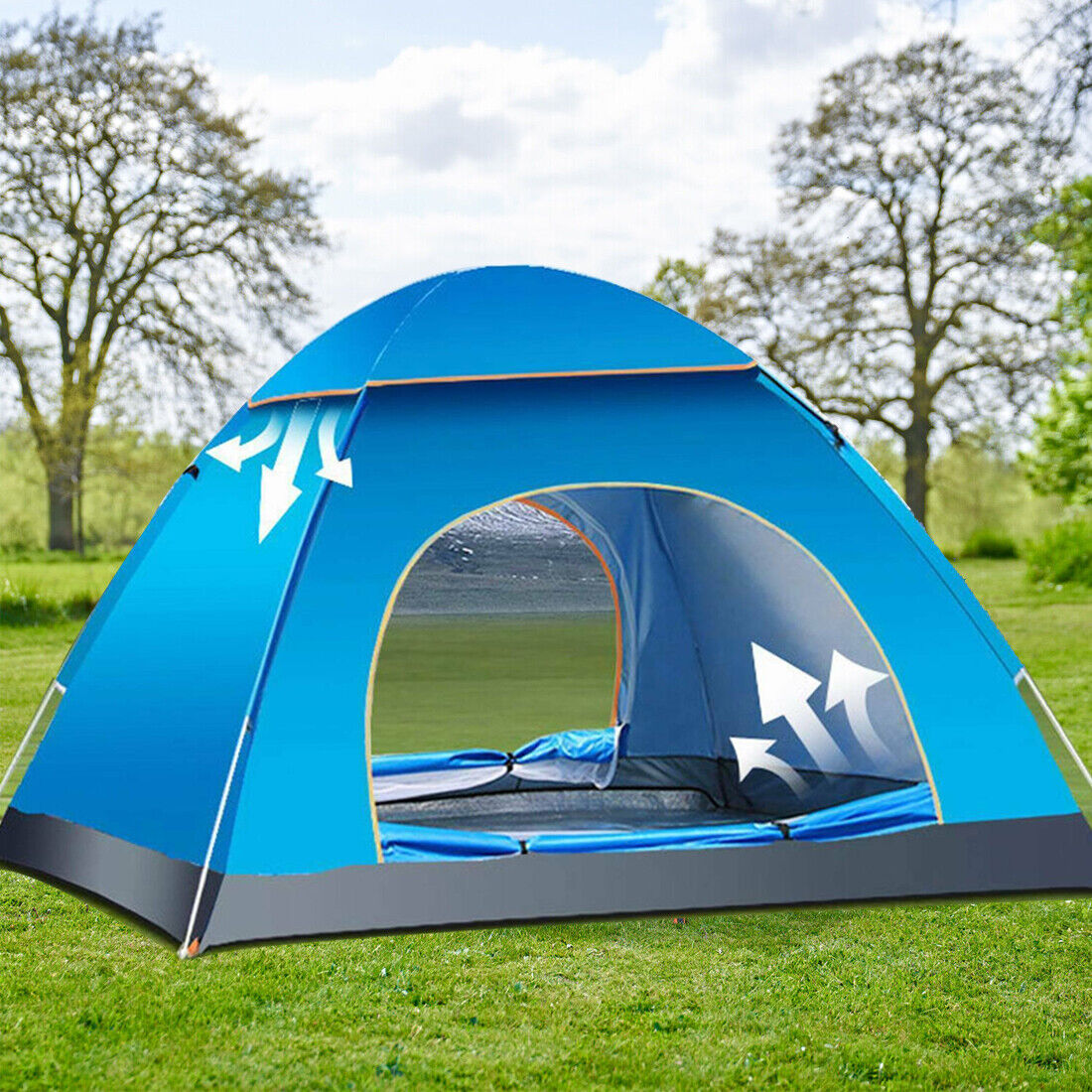 3-4 Person Automatic Pop-Up Camping Tent – UV Protection, Waterproof, Mosquito Net