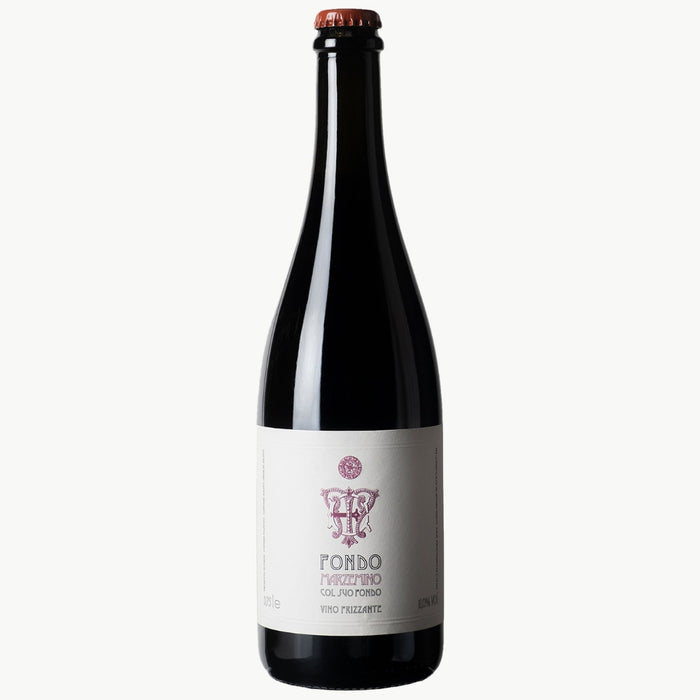 Le Vigne di Alice Marzemino sparkling NV wine bottle, dark glass with paper label