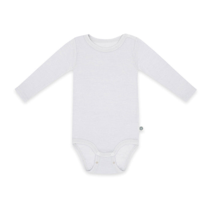 Merinowolle Langarm-Body | Essential Grau