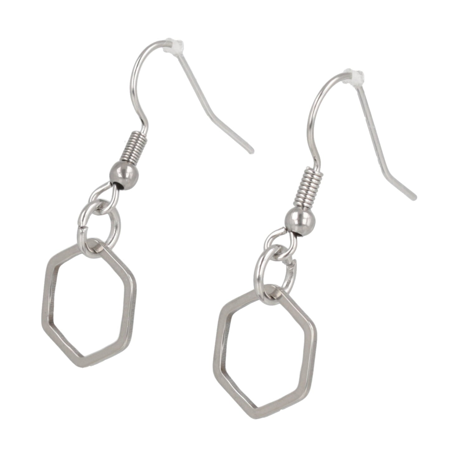 Small Hexagon Earrings