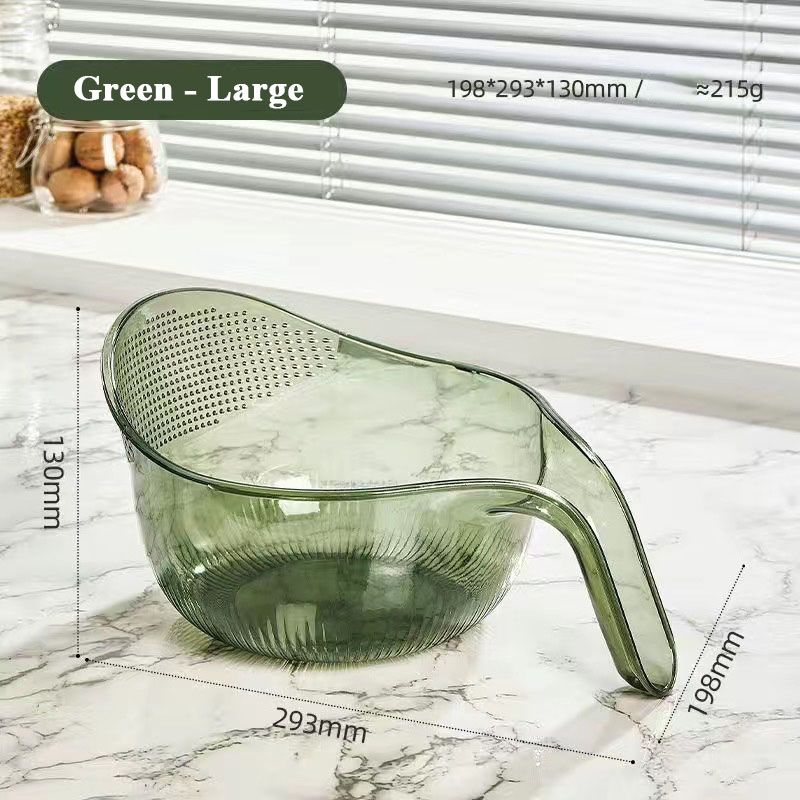 üçö Multipurpose Rice Washing Bowl Strainer with Handle