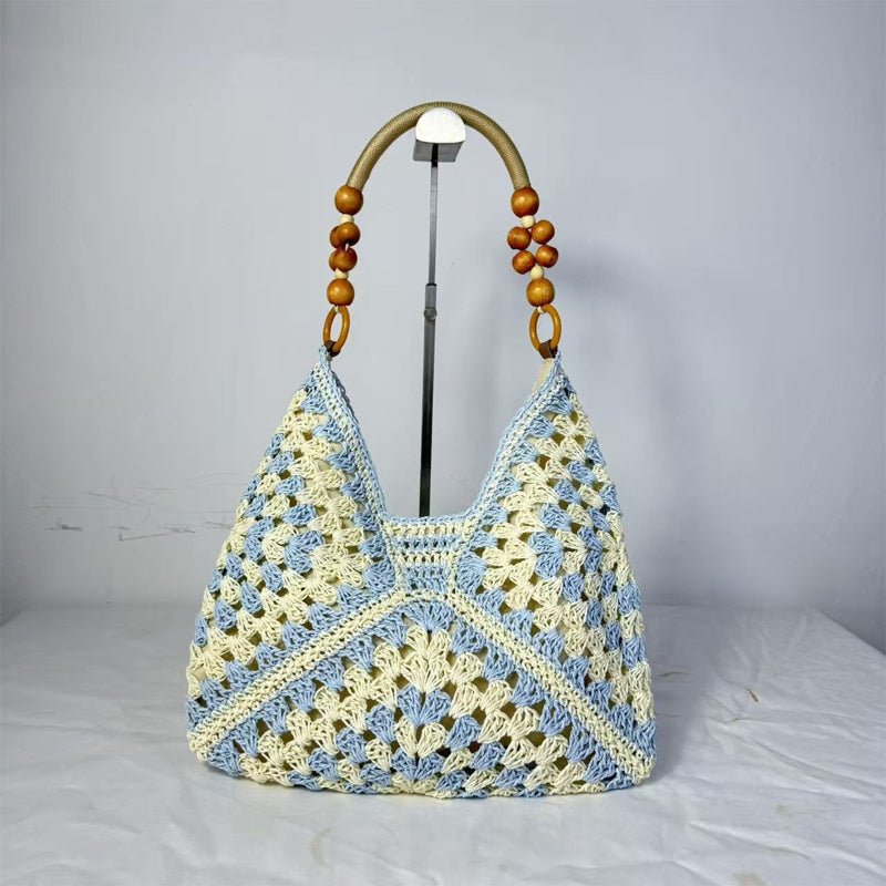 üèùÔ∏èArtisanal Woven Tote with Inner Lining