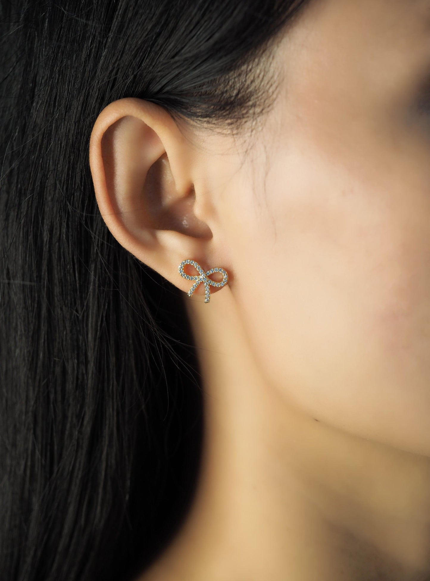Pave CZ Bows