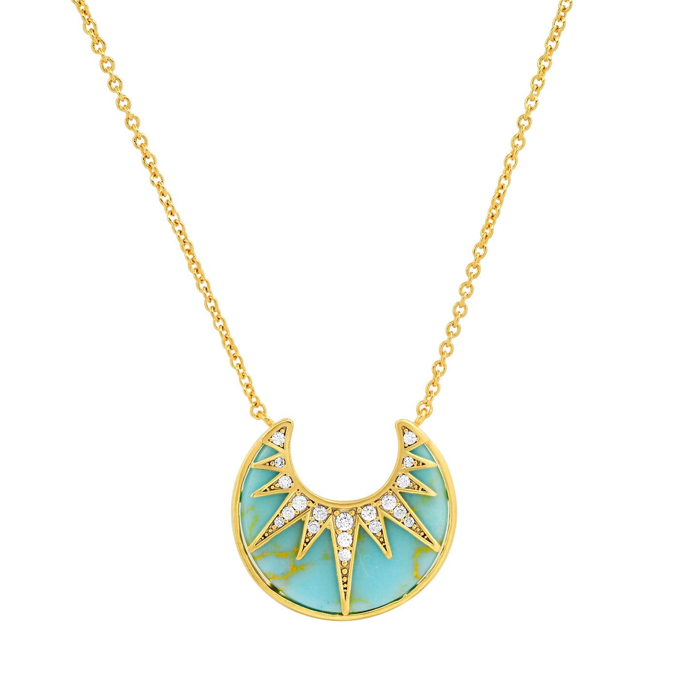 Art Deco Sunburst Necklace
