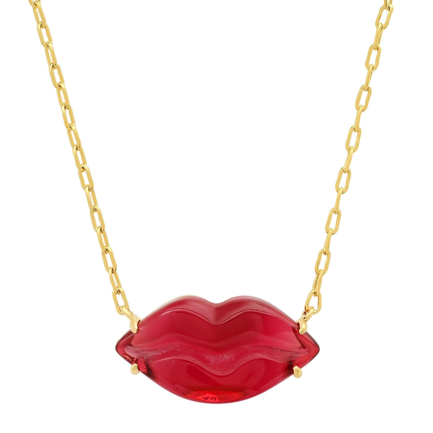 Glossy Lip Charm Necklace