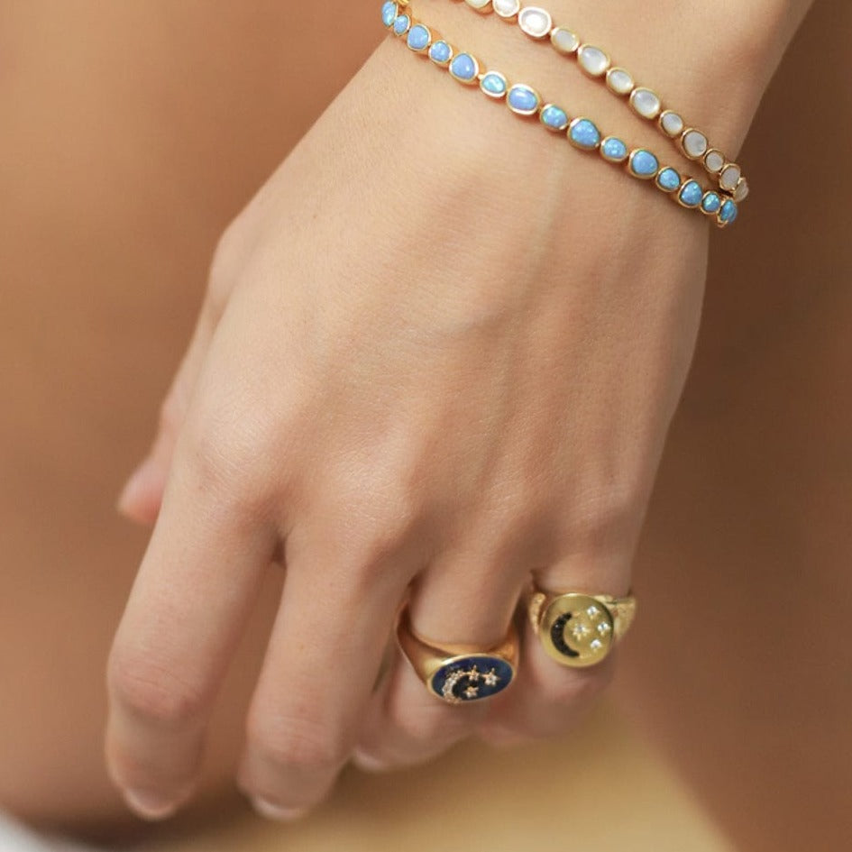 Lapis Star And Moon Signet