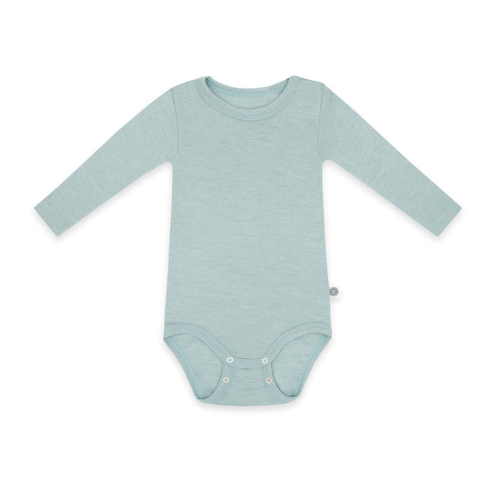Wolle-Seide Langarm-Body | Essential Mint