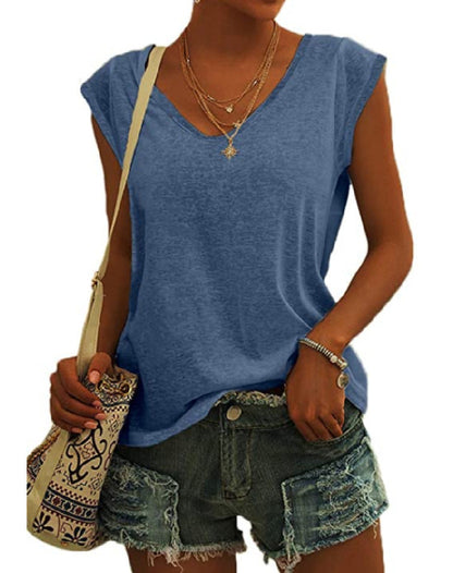 üëö Women's Casual V-Neck Loose Fit Tank Top