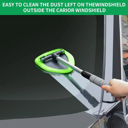 üî•Microfiber Car Windshield Cleaning Tool with Extendable Handle