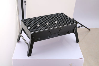 Foldable Charcoal BBQ Grill with Ash Catcher – 17" Cooking Surface for 4-6