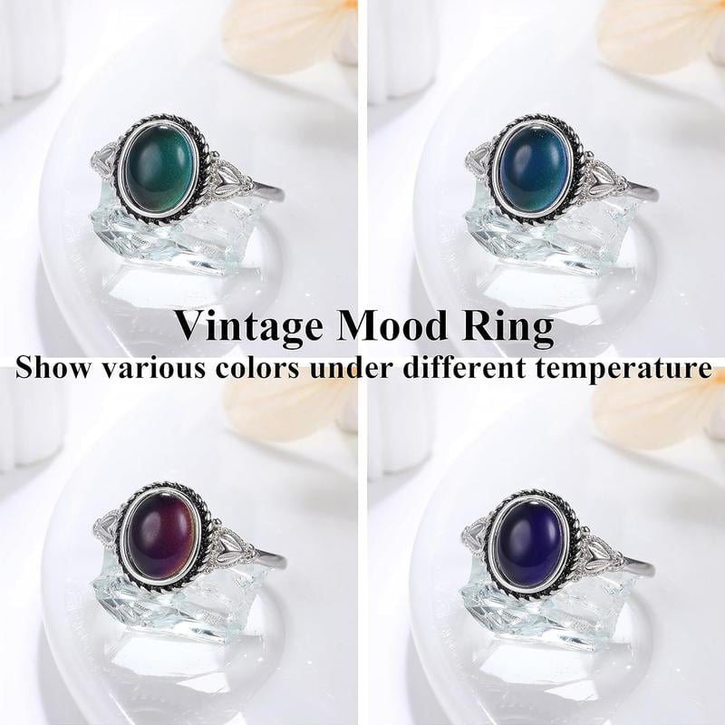 üéÅExquisite Color Change Mood Rings Moonstone for Women