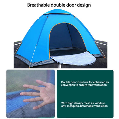 3-4 Person Automatic Pop-Up Camping Tent – UV Protection, Waterproof, Mosquito Net