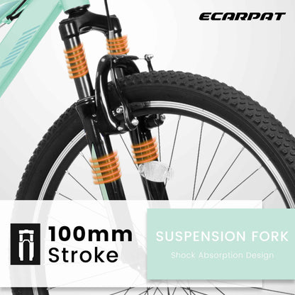 Mountain Bike for Men, Women & Teens | 21-Speed, Dual V-Brakes & Front Suspension