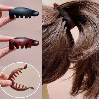 Mini Non-Slip Banana Hair Clips (4PCS) ‚Äì Lightweight Hair Claw for Thin/Fine Hair Ponytails & Buns
