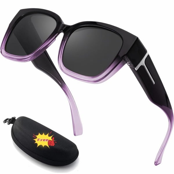üï∂Ô∏è Polarized Fit Over Sunglasses for Women ‚Äì UV400 Protection Floral Frame Wear Over Prescription Glasses