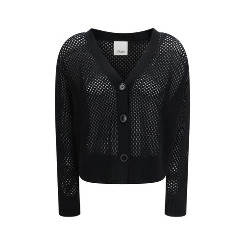 Allude Black Wool Cardigan