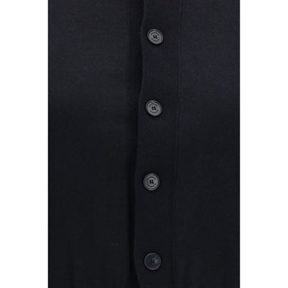 ALAINPAUL Black Cotton Cardigan