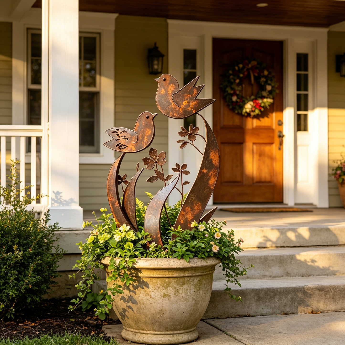 ü¶ãü¶ã2026 Mother's Day Gifts 50% Off--üíñüéÅBird & Wildflower Metal Garden Stake