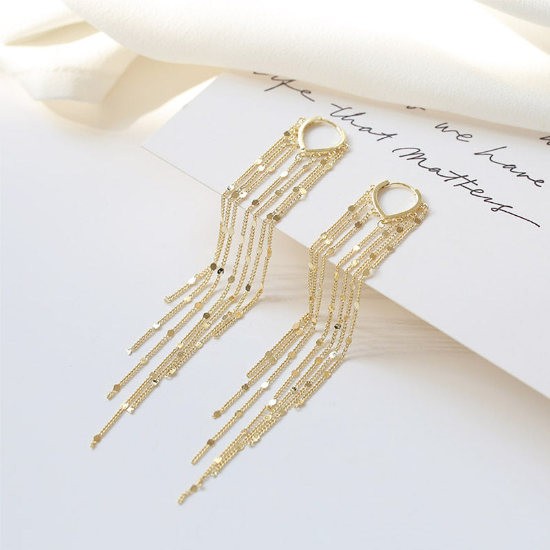 üî•Limited Time 40% Off‚ú®14K Gold Plated Long Tassel Earrings for Women
