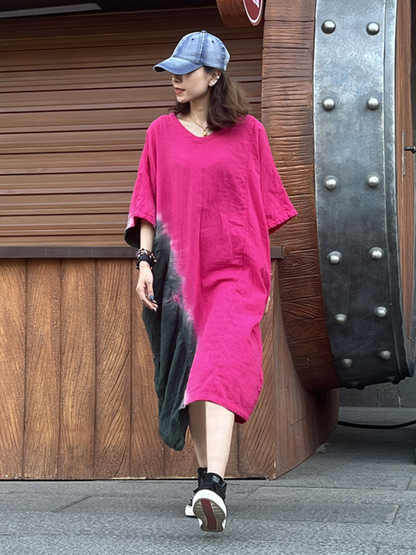 Women's Pocket And Stylish Back A-Line Dress