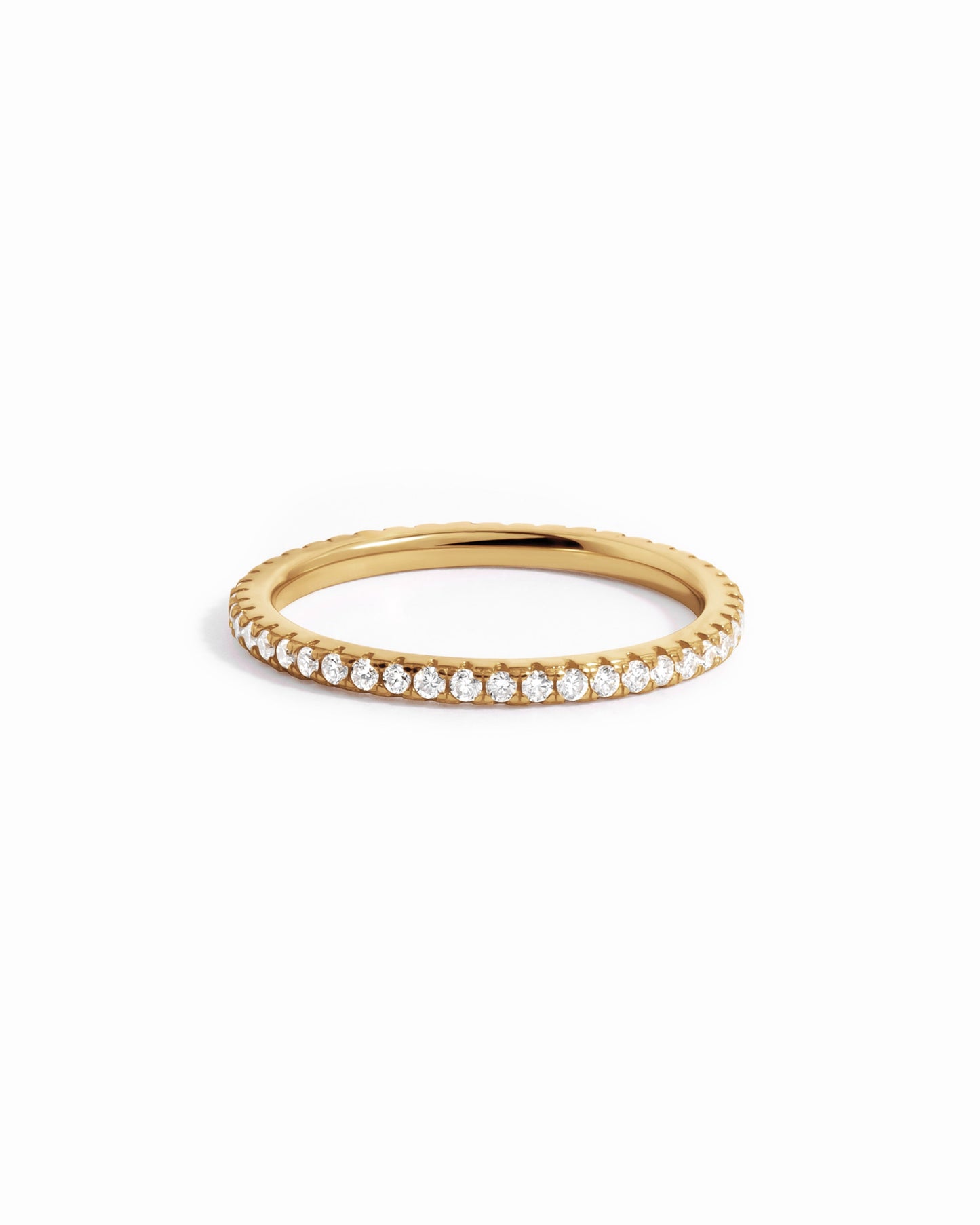14K Solid Gold Lab-Grown Diamond Eternity Ring