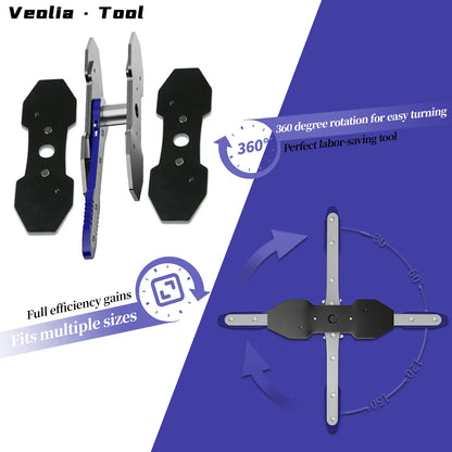 Brake Caliper Piston Press Tool ‚Äì 360¬∞ Rotating Ratchet Wrench for Single, Dual & Quad Piston Disc Brakes