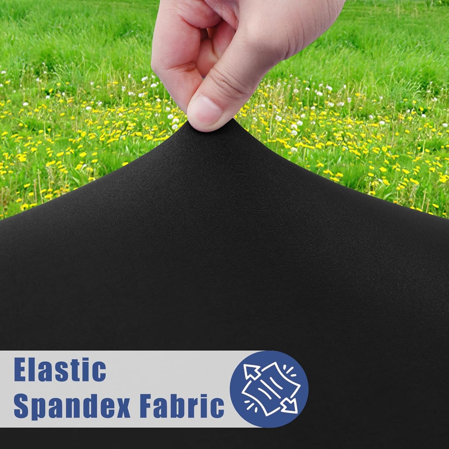 üçñStretch Fabric Table Top Cap Cover ‚Äì Elastic Edge, Waterproof & Reusable