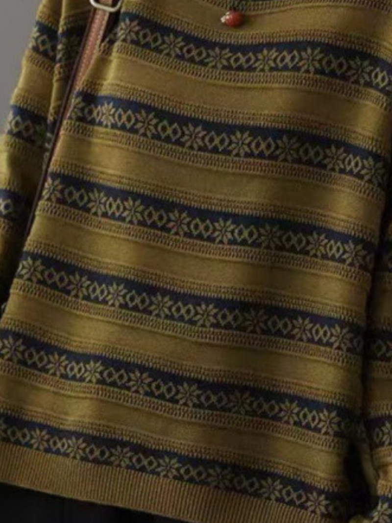 Women's Stripe Loose Sweater - Chic & Cozy | Eva Trends