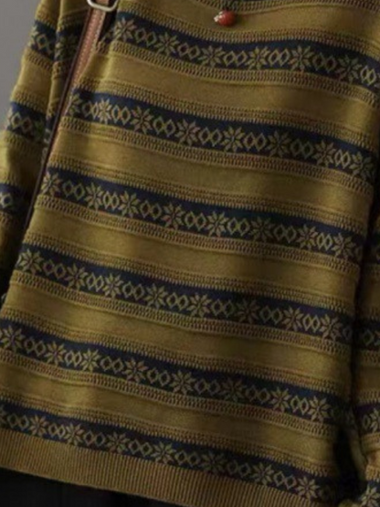 Women's Stripe Loose Sweater - Chic & Cozy | Eva Trends