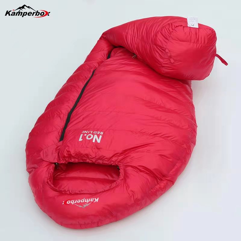 Winter Camping Sleeping Bag – Ultralight 20D Nylon, 1100g Synthetic Fill