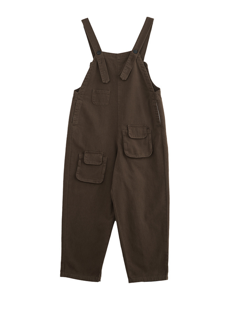 Relaxed Denim Bib Overalls - All Day Comfort | Eva Trends