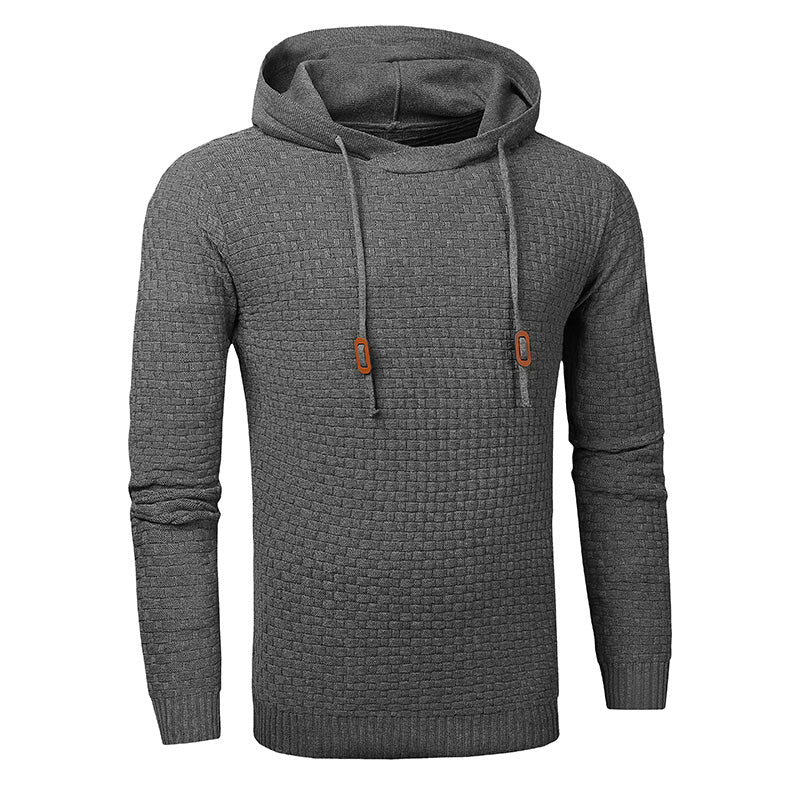 Men's Pullover Hoodie Sweatshirt – 9 Colors, Sizes S–3XL, Cotton Blend