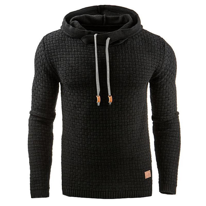Men's Pullover Hoodie Sweatshirt – 9 Colors, Sizes S–3XL, Cotton Blend