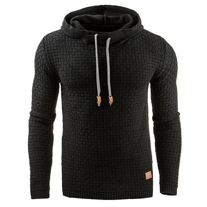 Men's Pullover Hoodie Sweatshirt – 9 Colors, Sizes S–3XL, Cotton Blend